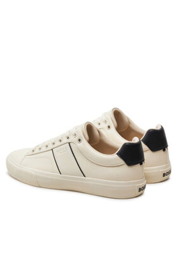 BOSS - Boss Sneakersy Aiden 50522833 Beżowy. Kolor: beżowy. Materiał: skóra