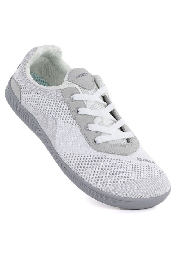 Półbuty sportowe lekkie szerokie barefoot białe Artiker 58C1910. Kolor: biały. Materiał: tkanina