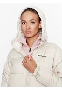 columbia - Columbia Płaszcz zimowy Puffect™ Long Jacket Brązowy Regular Fit. Kolor: brązowy. Materiał: syntetyk. Sezon: zima