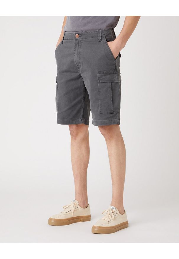 Wrangler - SPODENKI MĘSKIE WRANGLER CASEY CARGO SHORTS DARK SHADOW W1C35085J