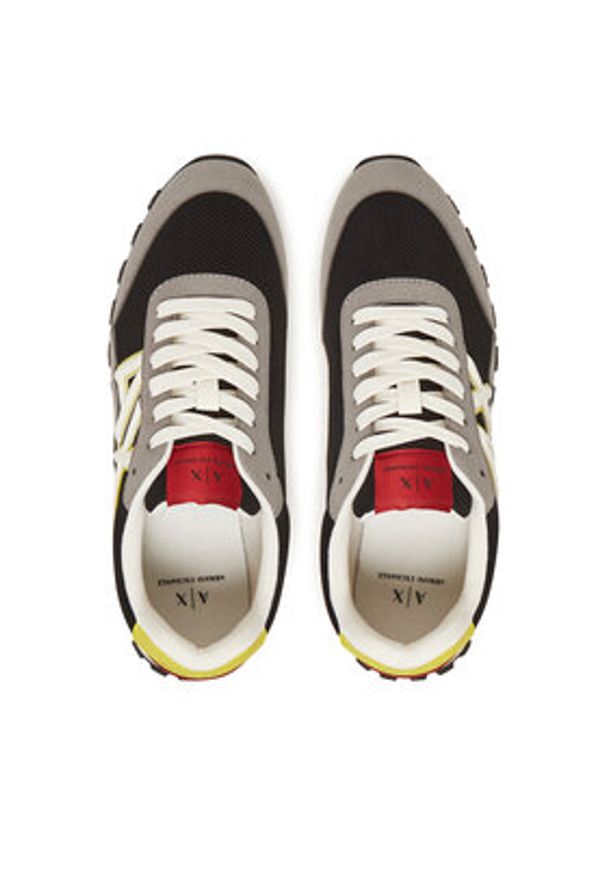 Armani Exchange Sneakersy XUX263 XV942 U701 Kolorowy. Materiał: zamsz, skóra. Wzór: kolorowy
