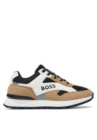 Sneakersy BOSS. Kolor: beżowy