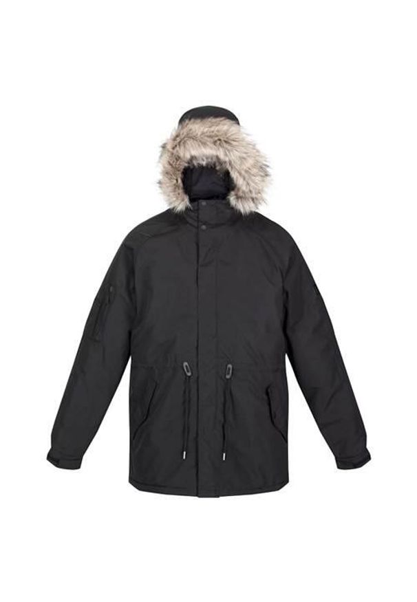 Kurtka uniwersalna męska Regatta Winterparka Salinger Iii. Kolor: czarny. Materiał: syntetyk. Sport: turystyka piesza
