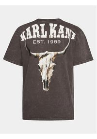 Karl Kani T-Shirt KM241-001-1 Szary Regular Fit. Kolor: szary. Materiał: bawełna