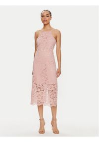 YAS Sukienka koktajlowa Milda 26032368 Różowy Regular Fit. Kolor: różowy. Materiał: bawełna, syntetyk. Styl: wizytowy