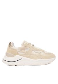 D.A.T.E. Sneakersy Fuga Shiny W431-FG-SH Beżowy. Kolor: beżowy. Materiał: skóra