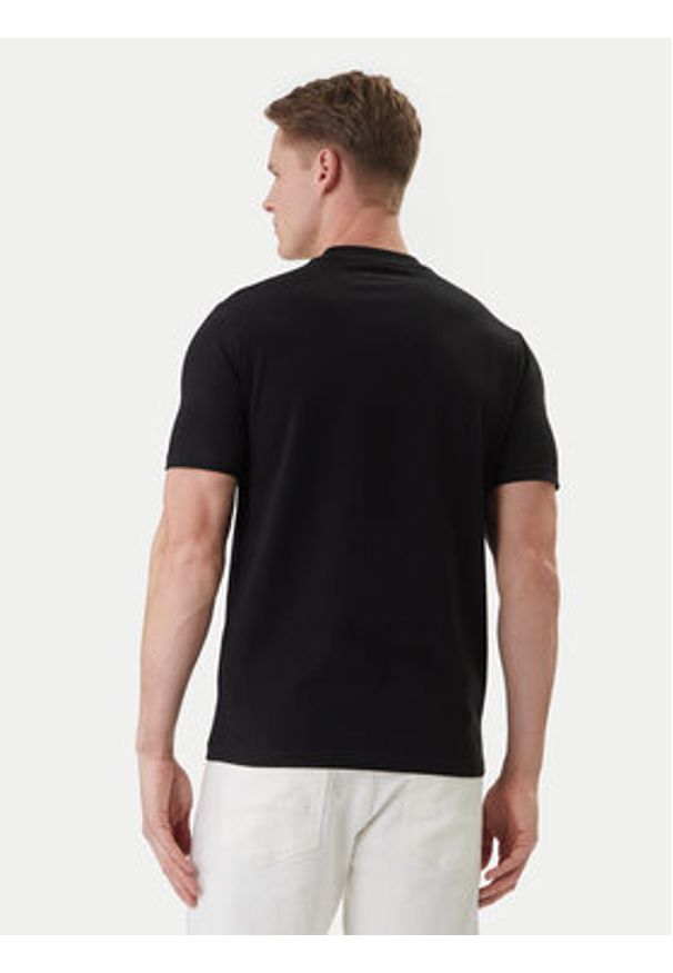 Karl Lagerfeld - KARL LAGERFELD T-Shirt 755036 562221 Czarny Loose Fit. Typ kołnierza: dekolt w karo. Kolor: czarny. Materiał: bawełna
