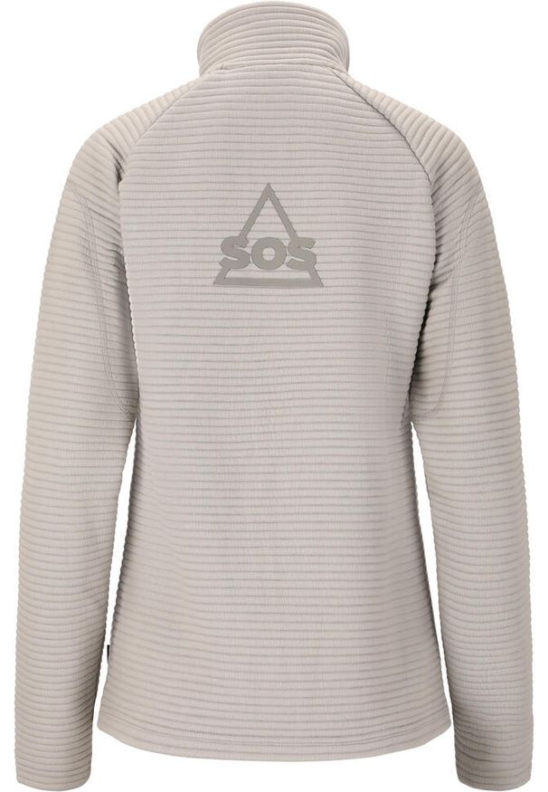 Polar zapinany na zamek błyskawiczny SOS Muju V1. Kolor: szary. Materiał: polar. Sport: turystyka piesza, wspinaczka, narciarstwo