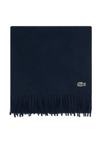 Lacoste Szalik RE7864 Granatowy. Kolor: niebieski. Materiał: wełna #2