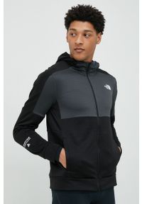 The North Face bluza sportowa Mountain Essentials męska kolor czarny z kapturem gładka. Typ kołnierza: kaptur. Kolor: czarny. Materiał: materiał. Wzór: gładki. Styl: sportowy #2