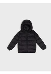 Sinsay - Pikowana kurtka z kapturem z lekkim ociepleniem - czarny. Typ kołnierza: kaptur. Kolor: czarny #1