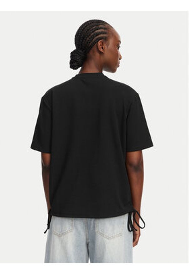 Karl Lagerfeld Jeans T-Shirt B2W17074 Czarny Regular Fit. Kolor: czarny. Materiał: syntetyk