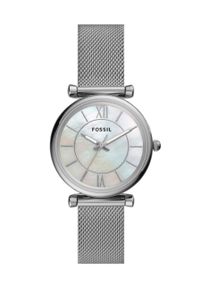Fossil - FOSSIL - Zegarek ES4919. Kolor: srebrny. Materiał: materiał #1