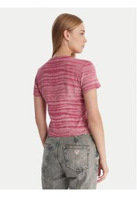 Guess T-Shirt W6RP42 KCTT1 Różowy Regular Fit. Kolor: różowy. Materiał: bawełna #3
