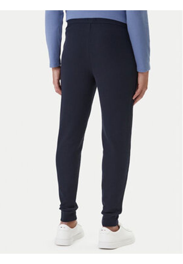 BOSS Spodnie dresowe Waffle 50535878 Granatowy Regular Fit. Kolor: niebieski. Materiał: syntetyk