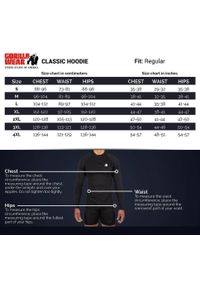 GORILLA WEAR - Classic Bluza z kapturem - Czarny. Typ kołnierza: kaptur. Kolor: czarny. Sport: fitness