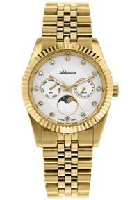 Zegarek damski Adriatica A3809.1143QF CYRKONIE złoty. Kolor: złoty #1