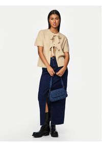 Pieces Kardigan 17156681 Beżowy Regular Fit. Kolor: beżowy. Materiał: syntetyk #7