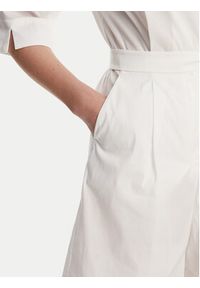 Max Mara Beachwear Kombinezon Canard 2516241019 Biały Regular Fit. Kolor: biały. Materiał: bawełna #5
