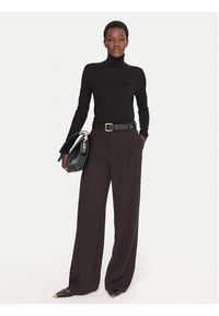 BOSS Golf Frizani 50548298 Czarny Slim Fit. Typ kołnierza: golf. Kolor: czarny. Materiał: wełna #3