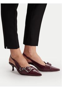 Steve Madden Czółenka Lezley SM11003440 Bordowy. Kolor: czerwony. Materiał: skóra #4