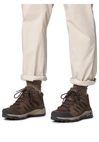 columbia - Buty turystyczne męskie Columbia Redmond IV Mid Waterproof. Kolor: brązowy. Sport: turystyka piesza