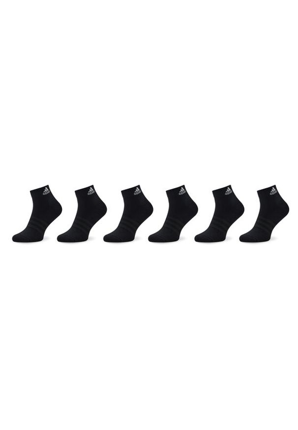 Adidas - adidas Skarpety krótkie Cushioned Sportswear Ankle Socks 6 Pairs IC1291 Czarny. Kolor: czarny. Materiał: bawełna