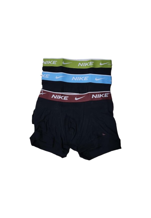 Bokserki męskie Nike Everyday Cotton Stretch Trunk 3 pary. Kolor: czarny, wielokolorowy, czerwony, brązowy, niebieski