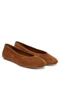 Weekend Max Mara Baleriny Todisuede 2525526074600 Brązowy. Kolor: brązowy. Materiał: zamsz, skóra #3
