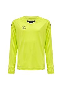 Koszulka dziecięca Hummel hmlCore. Kolor: zielony, wielokolorowy, żółty. Materiał: materiał. Sport: fitness, piłka ręczna