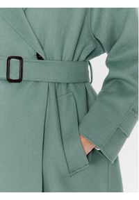 Weekend Max Mara Płaszcz wełniany Cobalto 2350110137 Zielony Regular Fit. Kolor: zielony. Materiał: wełna #3