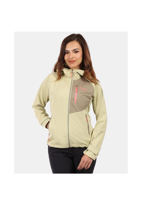 Damska kurtka softshell Kilpi BELTRA-W. Kolor: beżowy. Materiał: softshell. Sport: turystyka piesza