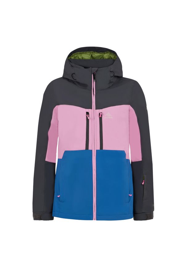 Damska kurtka narciarska Protest Prtmugo. Kolor: wielokolorowy, niebieski, różowy. Sezon: zima. Sport: narciarstwo