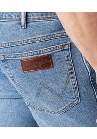 Wrangler - WRANGLER TEXAS MĘSKIE SPODNIE JEANSOWE GLASTON BLUE W121HN13S 112145769