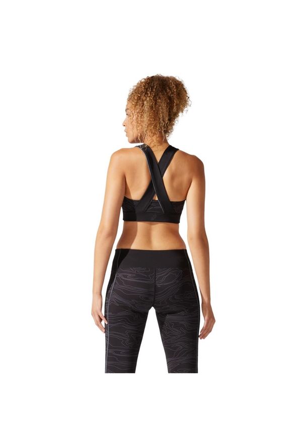 Biustonosz sportowy damski Asics Piping GPX Bra. Kolor: czarny. Materiał: poliester. Sport: fitness