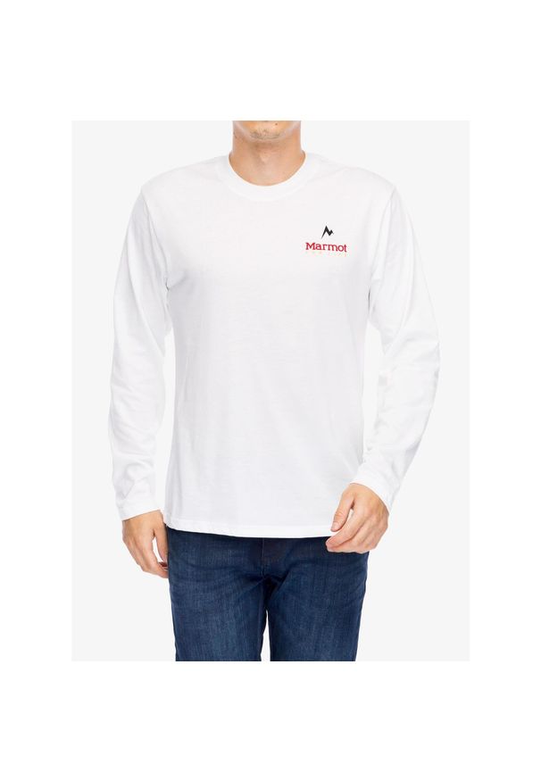 Bluza bez kaptura męska Marmot For Life Tee LS. Typ kołnierza: bez kaptura. Kolor: biały