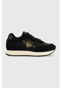 GANT - Gant sneakersy Bevinda kolor czarny 26537886.G00. Nosek buta: okrągły. Kolor: czarny. Materiał: skóra #1