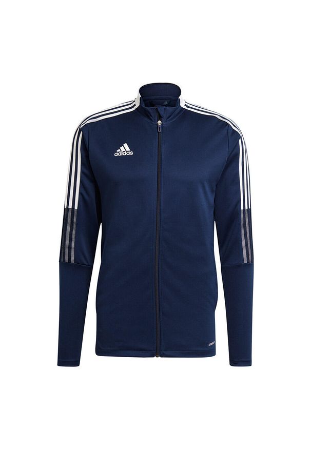 Adidas - Bluza piłkarska męska adidas Tiro 21 Track. Kolor: biały, niebieski, wielokolorowy. Sport: piłka nożna