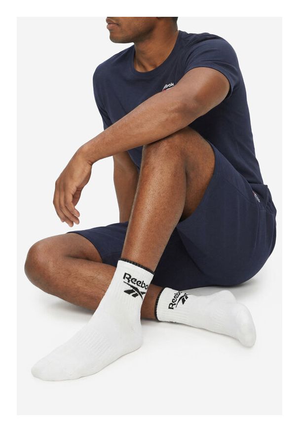 Reebok Skarpety długie R0362-SS24 (3-pack) Biały. Kolor: biały. Materiał: bawełna
