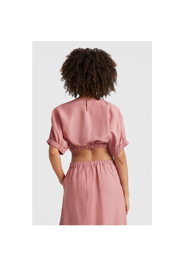 Podkoszulek damskie O'Neill Tidda Woven Top. Kolor: różowy. Materiał: materiał, wiskoza