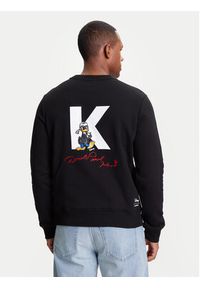 Karl Lagerfeld - KARL LAGERFELD Bluza 705099 553930 Czarny Regular Fit. Typ kołnierza: dekolt w karo. Kolor: czarny. Materiał: bawełna #5