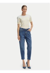 Fracomina Jeansy FP26SVD005D45093 Niebieski Mom Fit. Kolor: niebieski. Materiał: bawełna #5