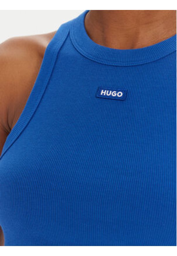 Hugo - HUGO Top Baby 50511450 Niebieski Slim Fit. Kolor: niebieski. Materiał: bawełna