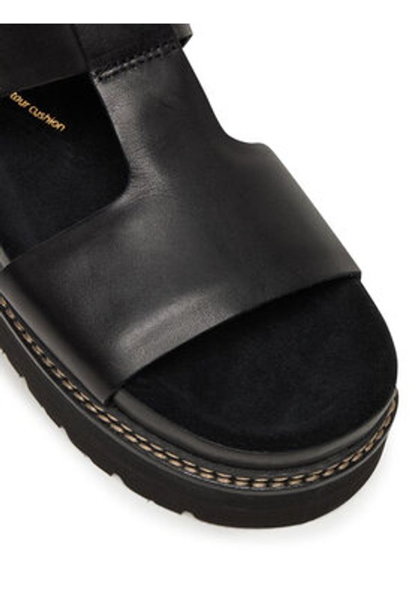 Clarks Sandały Orianna Sky 26181263 Czarny. Kolor: czarny. Materiał: skóra