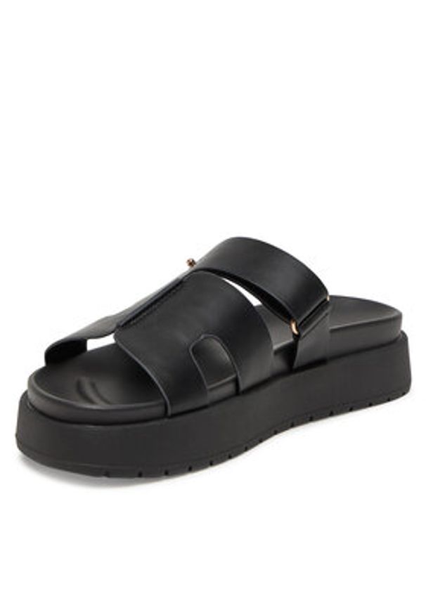 DeeZee Klapki HY69916-2 Czarny. Kolor: czarny. Materiał: materiał, syntetyk