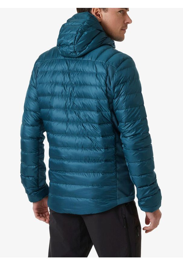 Kurtka puchowa męska Helly Hansen Verglas Down Hybrid Hood 2.0. Kolor: zielony. Materiał: puch