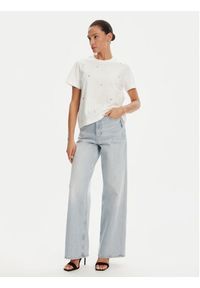Vero Moda T-Shirt 10325318 Biały Regular Fit. Kolor: biały. Materiał: bawełna #3