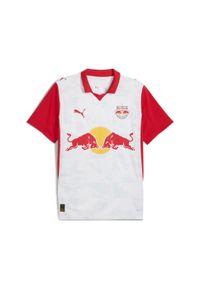 Puma - Męska koszulka domowa FC Red Bull Salzburg 25/26 PUMA White Red. Kolor: czerwony, biały, wielokolorowy. Sport: piłka nożna