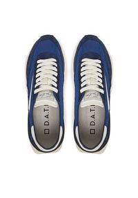 D.A.T.E. Sneakersy Athleta M421-AT-NY Granatowy. Kolor: niebieski. Materiał: zamsz, skóra
