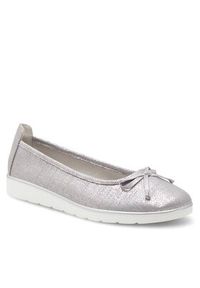 Clara Barson Baleriny WYL3650-3 Srebrny. Kolor: srebrny. Materiał: skóra